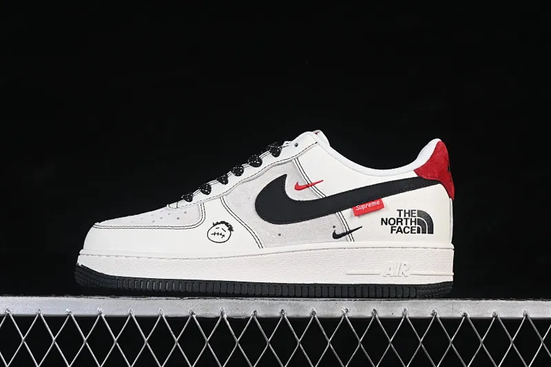 All categories Nk Air Force 1 Air Force series Nk Air Force 1 Low Air Force low-top Nike Air Force 1'07 Low Black and white red contrast Air Force 1 low-top casual sneakers KG6699-F42